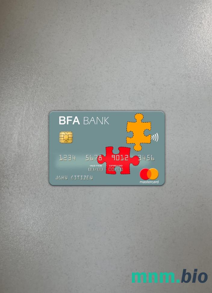 Angola Banco de Fomento wygląd zdjęcia mastercard skan PSD + zdjęcie